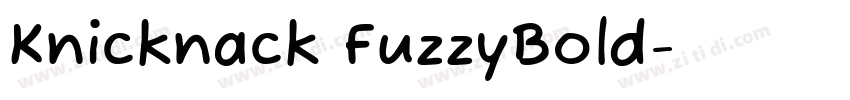 Knicknack FuzzyBold字体转换